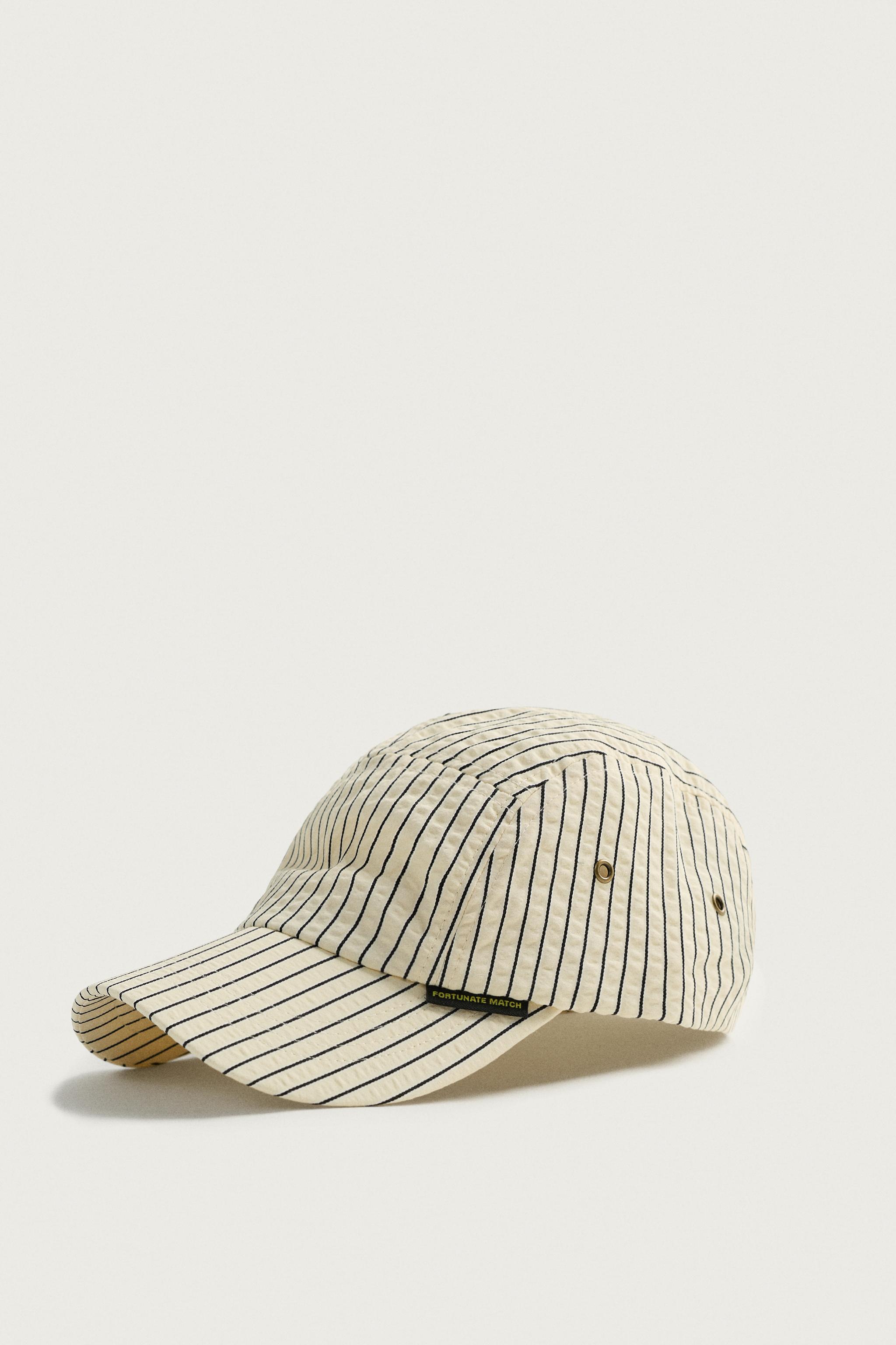 SEERSUCKER STRIPE CAP